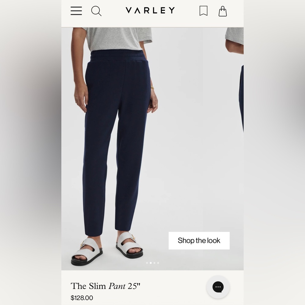Varley Navy The Slim Pant 25”